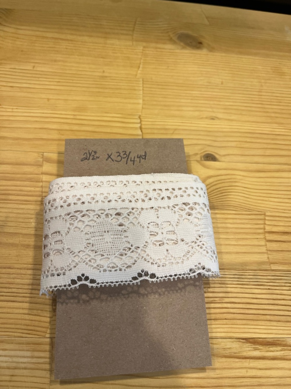 Cream Lace Trim Ribbon - Delicate Crochet Edge